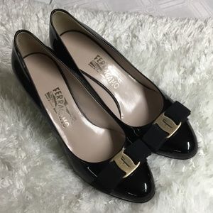 Ferragamo Black Heels